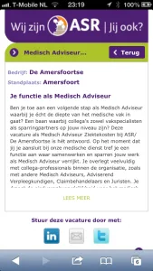 Mobile Recruitment - ASR vacature
