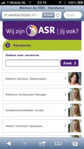 Mobile Recruitment - ASR vacatures