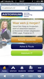 Mobile Recruitment - Astorium home
