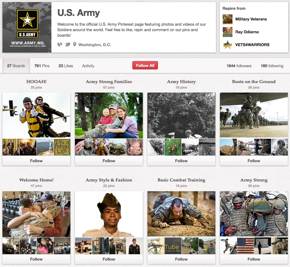 Pinterest US Army