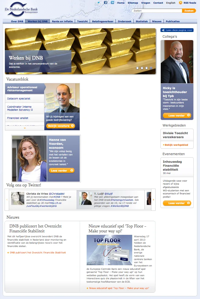 Recruitmentsite WerkenBij DNB