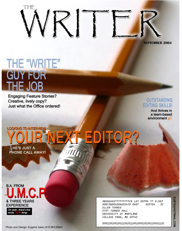 Creatief cv ontwerp als kunstobject